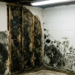Basement Mold Damage Drywall and Insulation New Jersey